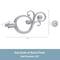 Kenney Mfg Kenney Valencia 5/8 in Standard Decorative Window Curtain Rod, 48-84, Satin Nickel KN65401 - alternate 6